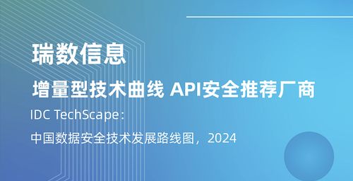 瑞數信息再度入選IDC中國數據安全技術發展路線圖，引領API安全新紀元